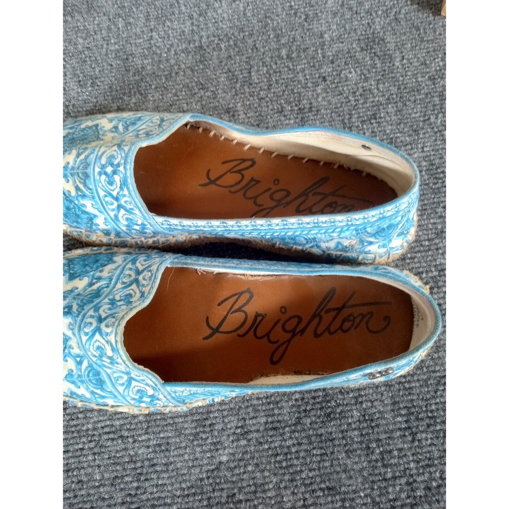 Brighton Espadrille Flats Blue Belina Bali Canvas Bella Capri - Women Size 6M - Picture 3 of 8